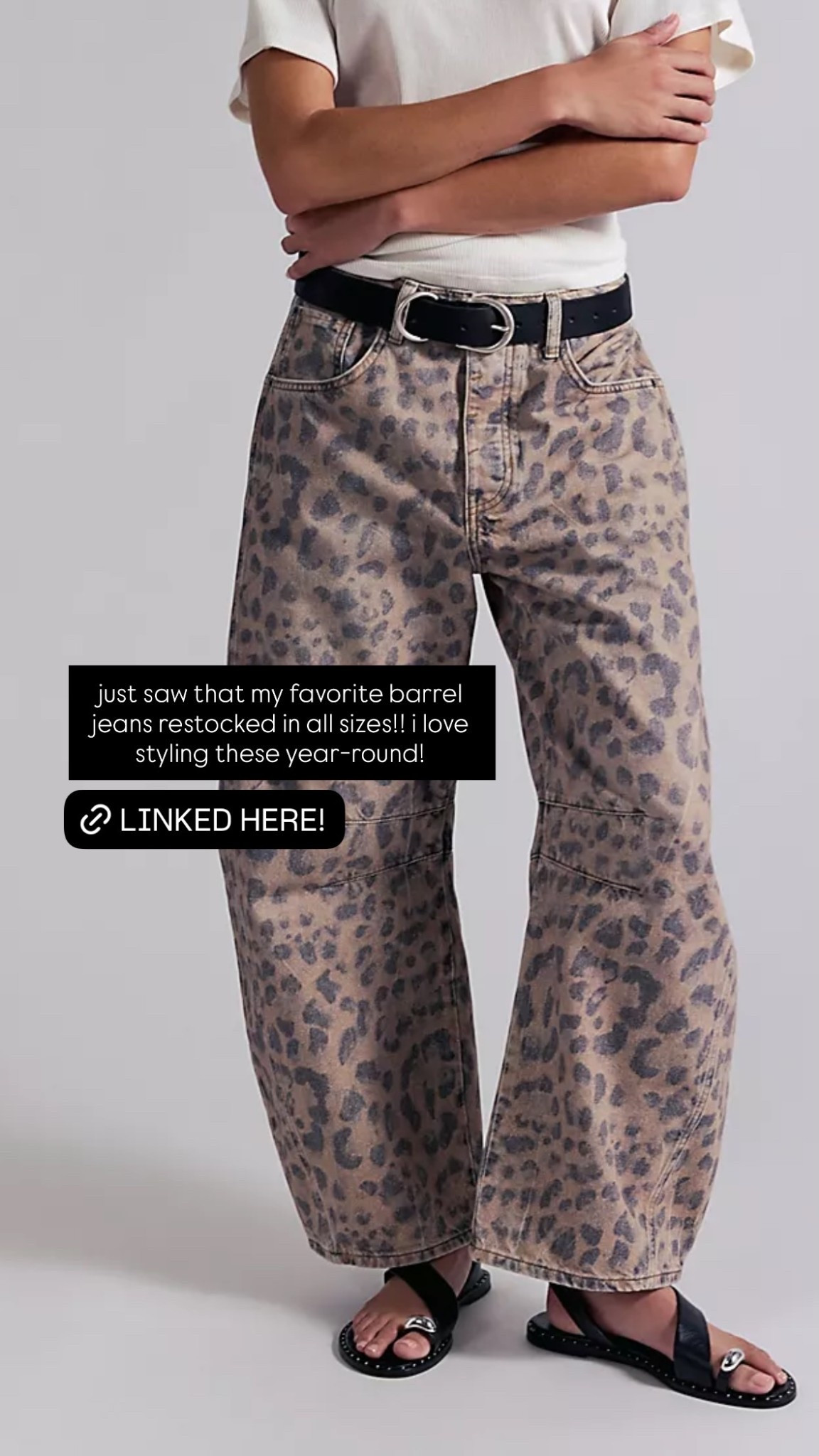 just saw that my favorite barrel jeans restocked in all sizes!! i love styling these year-round!