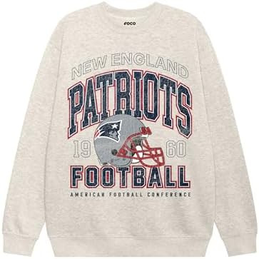 FOCO Unisex Adult NFL Varsity Team Logo Crew Neck Sweatshirt | Amazon (US)