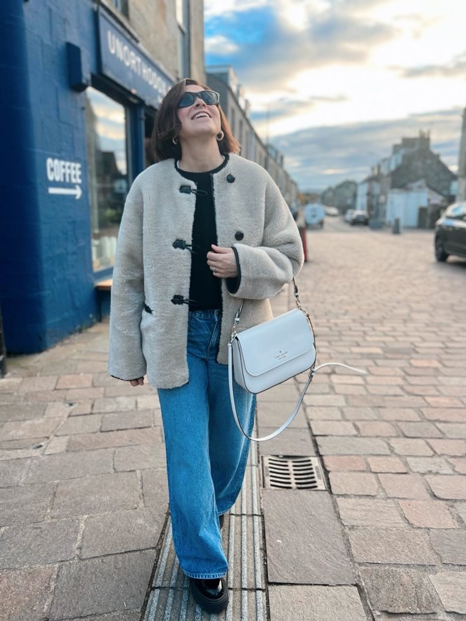 Faux fur coat & loose jeans for a coffee date. 

#LTKover40 #LTKfindsunder100 #LTKeurope
