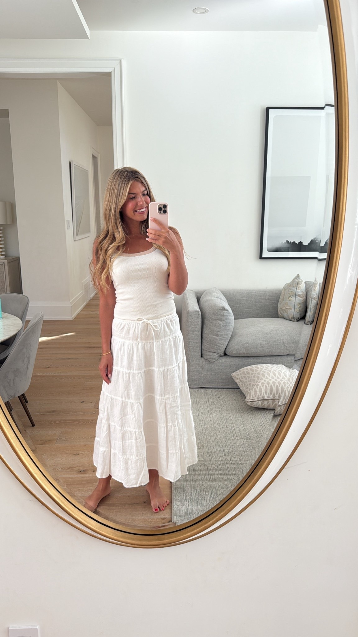 Got so many compliments on my skirt today! Is the perfect summer skirt ❤️ TTS I ordered a small! 