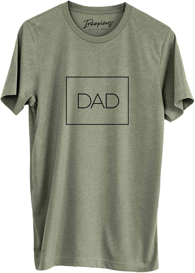 Inkopious Dad T-Shirt - First Time Father's Day Present - Unisex Crewneck Small Grey | Amazon (US)