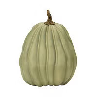 17IN Pmkn Realistic Pumpkin Tall Green | The Container Store