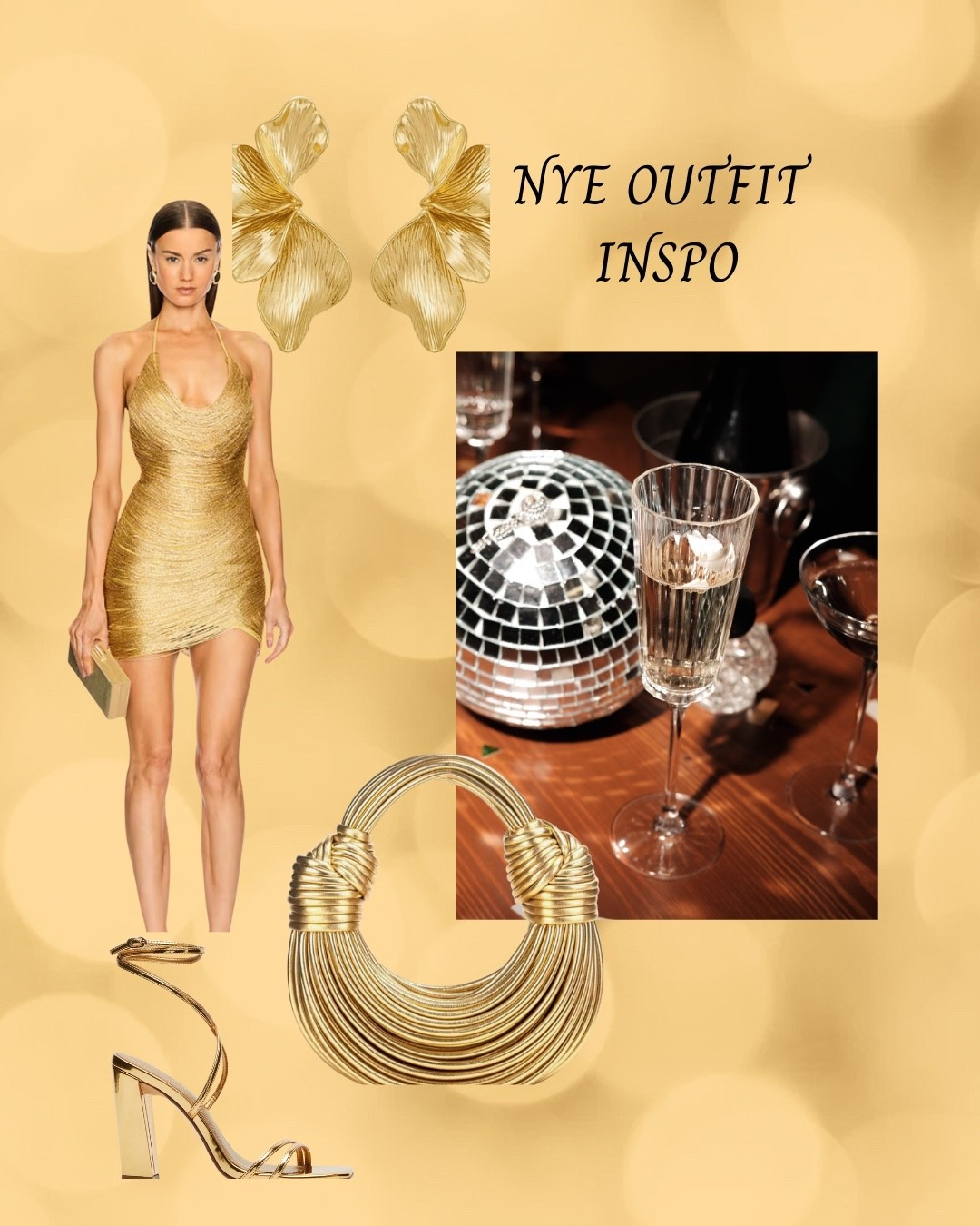 A little gold never hurt anybody especially on #NYE 💛👑🎉 #NYEOutfit #NYEOutfitInspo #GoldNYEOutfit @revolve @stevemadden @amazon 

#LTKHoliday #LTKootd #LTKSeasonal
