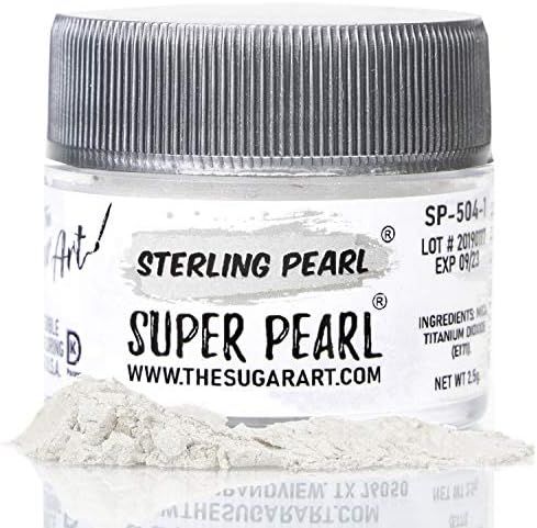 The Sugar Art - Sterling Pearl - Edible Shimmer Powder For Decorating Cakes, Cupcakes, Cake Pops,... | Amazon (US)