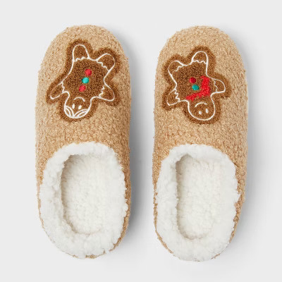 Kids' Gingerbread Scuff Slippers - Wondershop™ Camel | Target