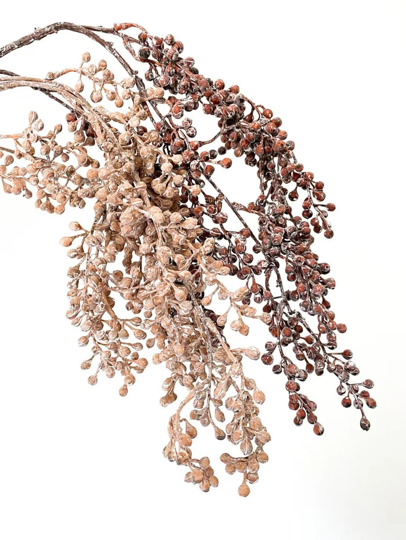Hanging Dry/preserved Look Berry Stems in Beige or Rustic Color - Filler, Floral Crown Supplies -... | Etsy (US)
