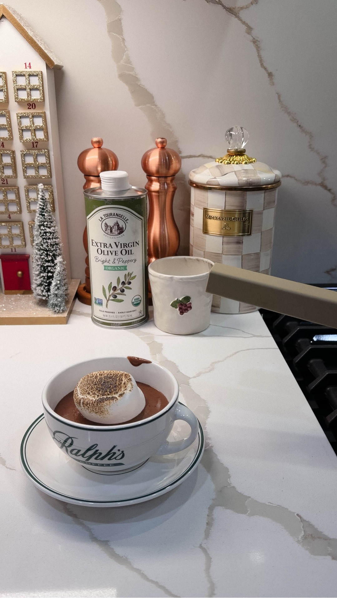 Day 8 of 12 Days of Christmas ✨ Have you ever tried French-style hot chocolate? 

Warning: this hot chocolate is not for the weak 😅🍫 Made with a mix of heavy cream, milk, sugar, and melted dark chocolate. Rich, creamy, and definitely intense but the kids absolutely loved it. This one feels like a little winter treat at home. 

#LTKmomlife #LTKHoliday #LTKfoodie