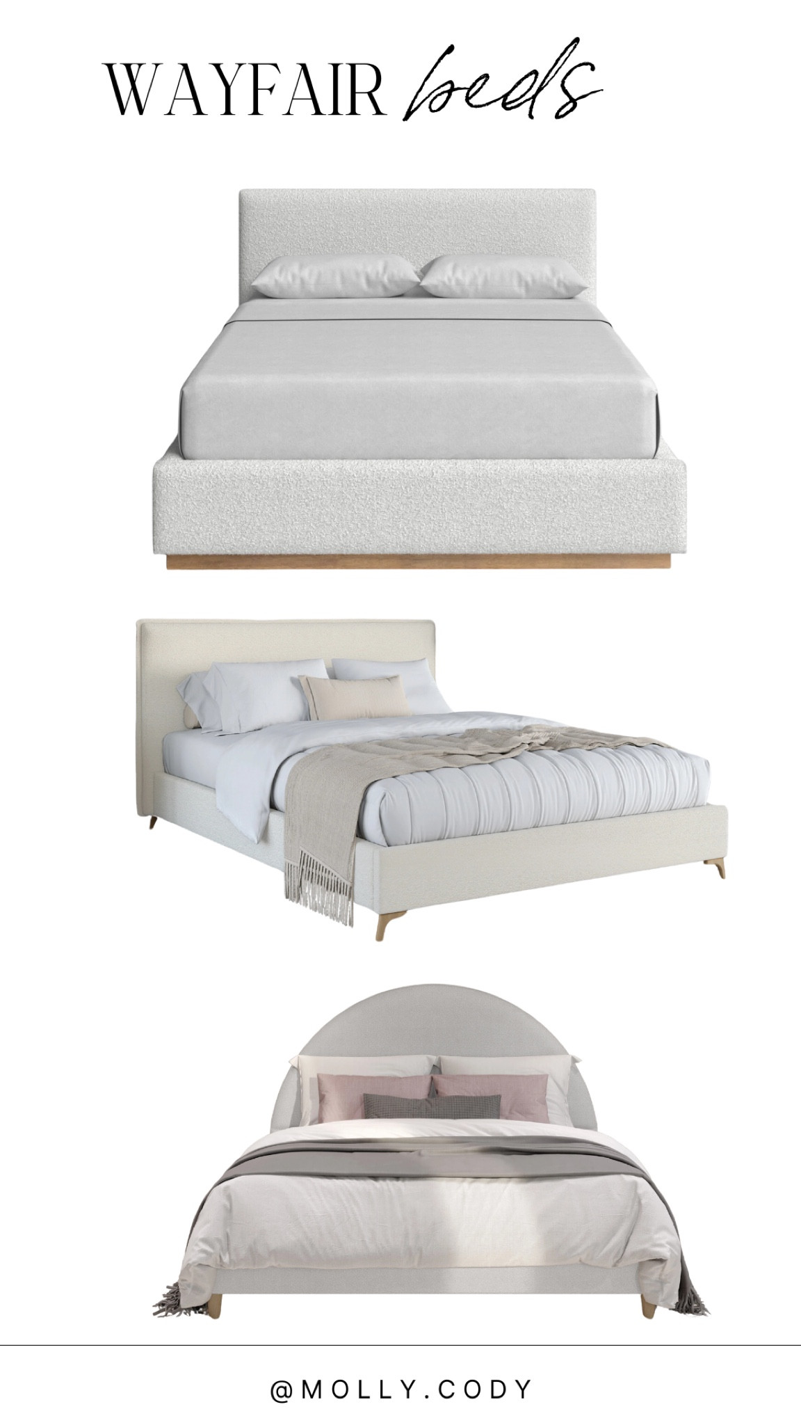 Modern organic feel affordable beds from wayfair for neutral warm homes 

#LTKHome #LTKSeasonal #LTKFamily