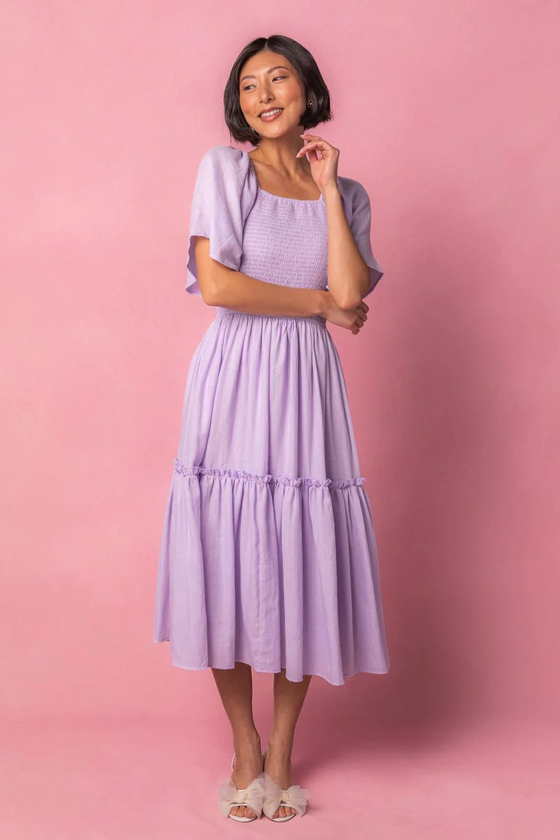 Lennon Dress in Lavender | Ivy City Co