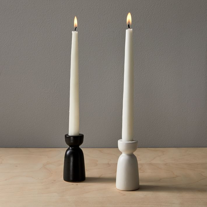Pure Ceramic Taper Holders | West Elm (US)
