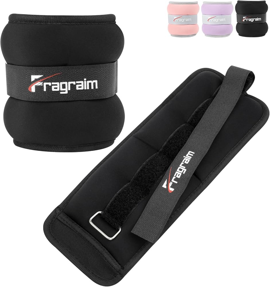 Fragraim Ankle Weights for Women Men Kids 1/2/3/4/6/8/10 LBS 1 Pair Leg Arm Wrist Weights with Ad... | Amazon (US)