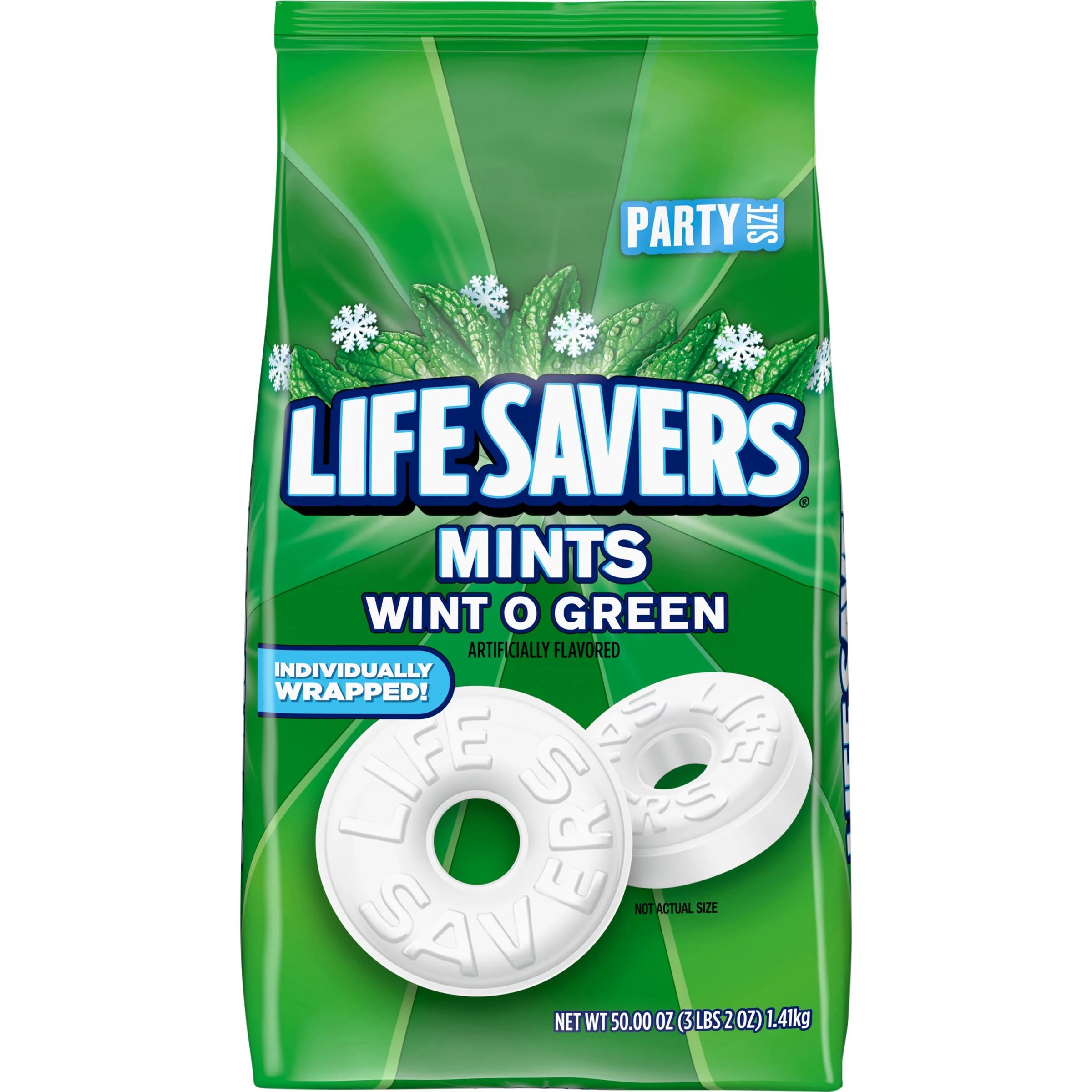 LIFE SAVERS Wint O Green Mints Candy Bag, 50-Ounce | Walmart (US)