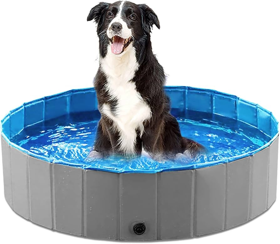 Jasonwell Foldable Dog Pet Bath Pool Collapsible Dog Pet Pool Bathing Tub Kiddie Pool Doggie Wadi... | Amazon (US)