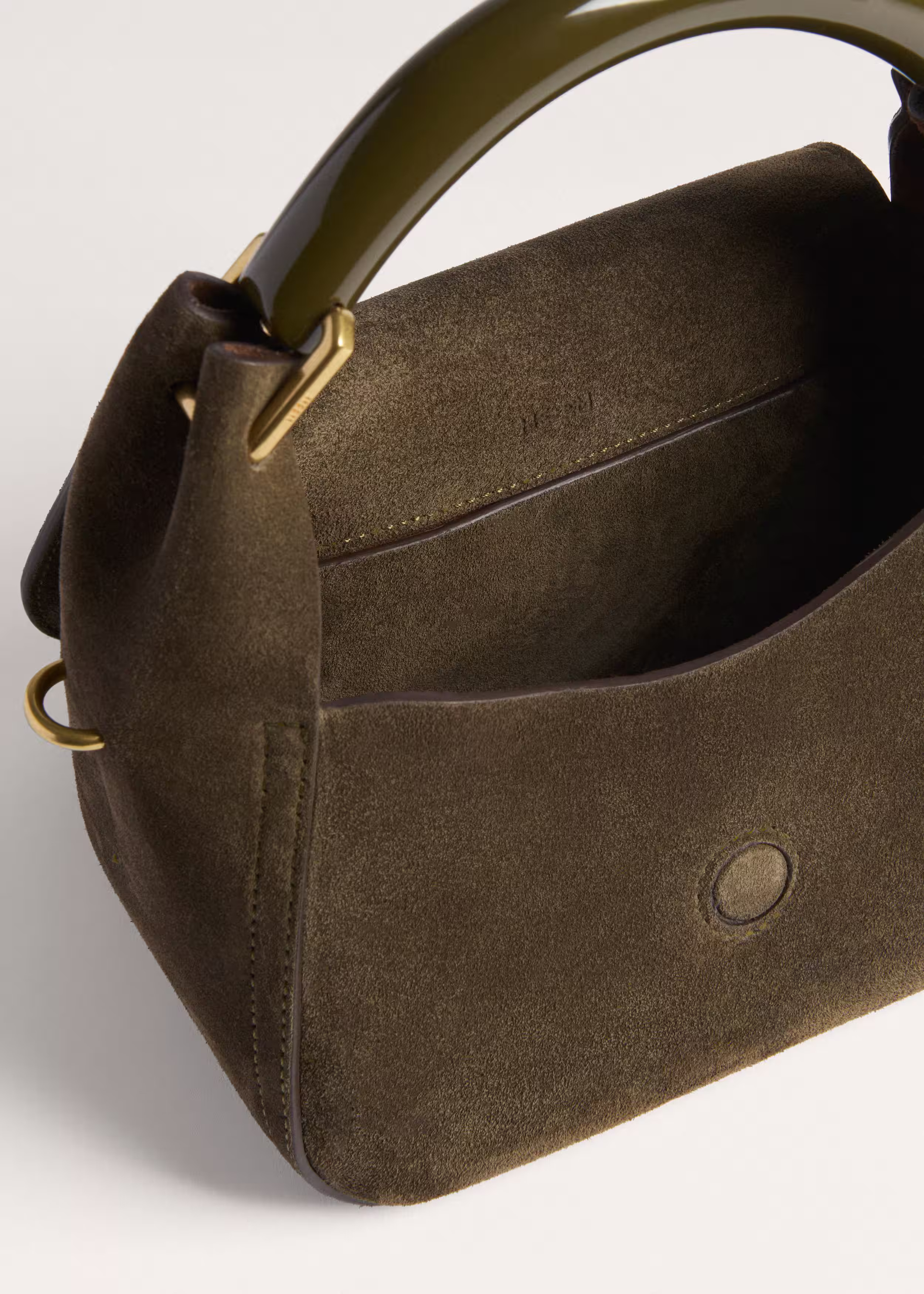 Mini Resin Handle Bag Italian Suede | ME+EM Global (Excluding US)
