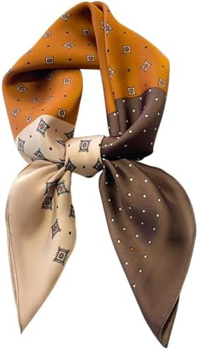 Silky Scarf for Women Lightweight Satin Bandanas Neck Hair Wrap For Sleeping Head Scarves 27.5" | Amazon (US)