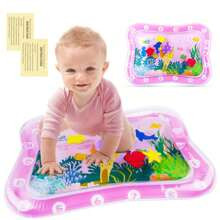 Tummy Time Water Mat Pc Tummy Time Mat With PCS TPU Repair Patch Inflatable Baby Water Mat For Infants Toddlers Baby Early Development Activities | SHEIN
