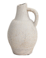 11in Ceramic Vase With Side Carry Handle | Marshalls