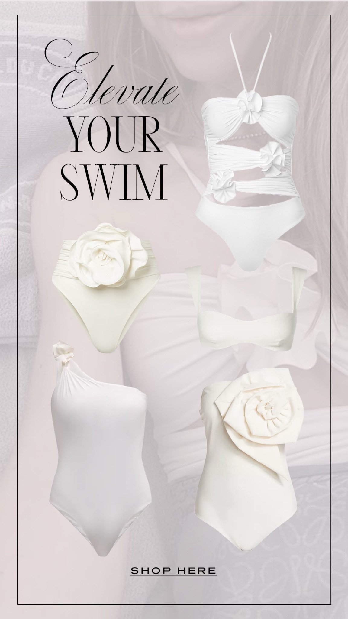 Elevated swim is my favorite! Perfect for summer vacation and days by the pool!