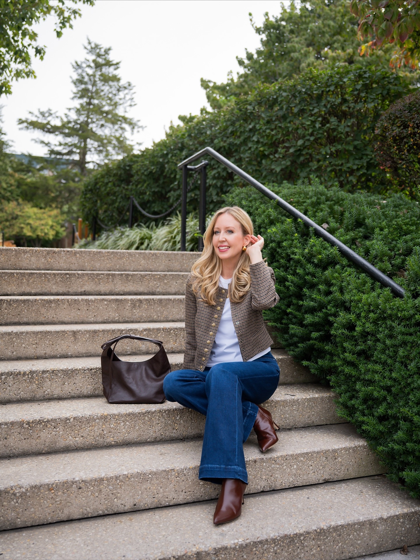 Rich chocolate brown for fall 🤎 These boots are quickly becoming a favorite. They go with everything! I styled them with jeans and a plaid jacket here, but honestly they’re so versatile.
 If you’ve been looking for a timeless pair like this, use TARA15 for 15% off 


#LTKShoeCrush #LTKPetite #LTKOver40