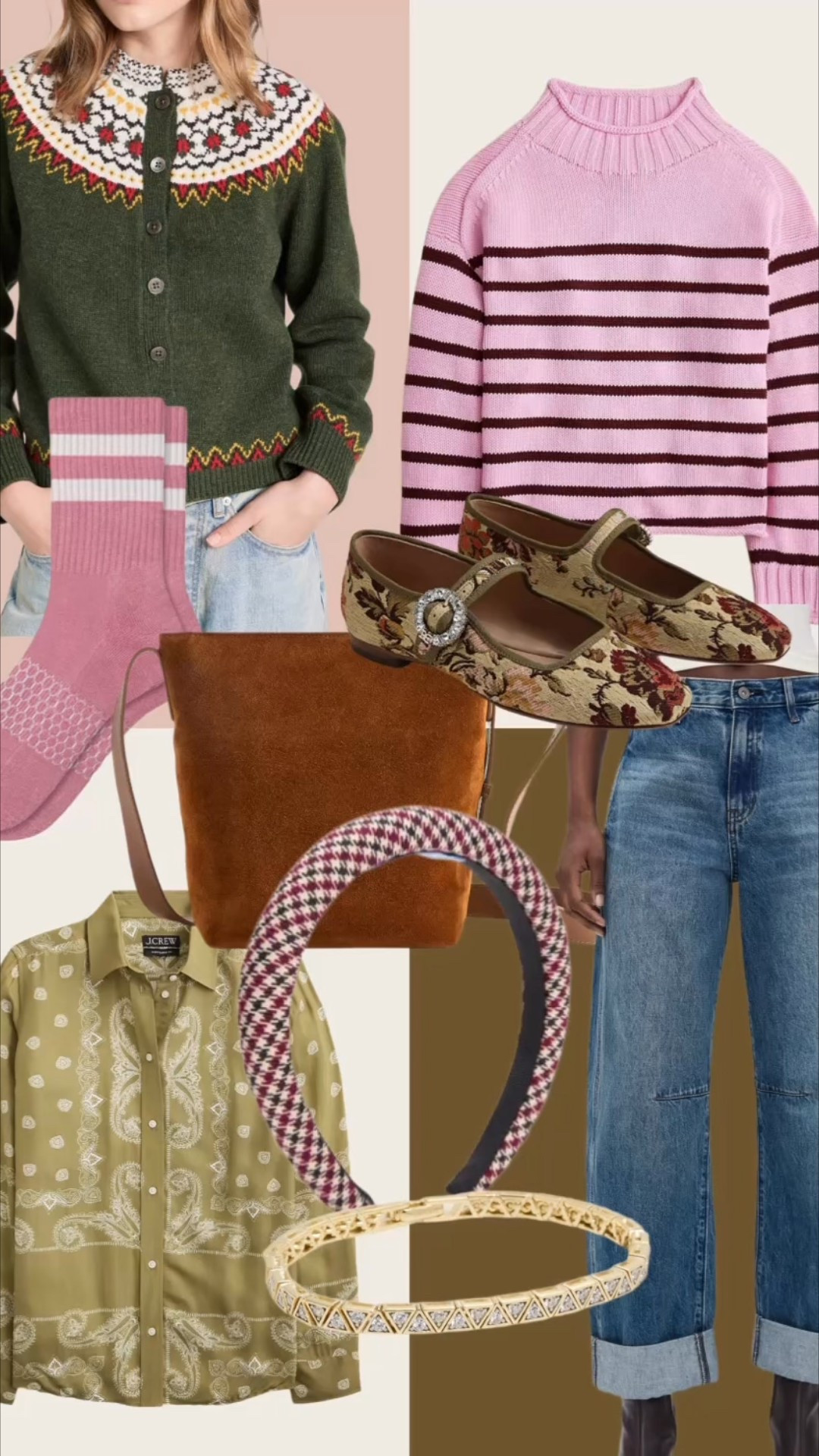 My fall wish list… lots of pink & brown, comfortable jeans (think wide leg), suede bags (love this mini suede bucket bag), brocade, & fair isle. All the textures & color! 

#LTKSeasonal #LTKFindsUnder100 #LTKStyleTip