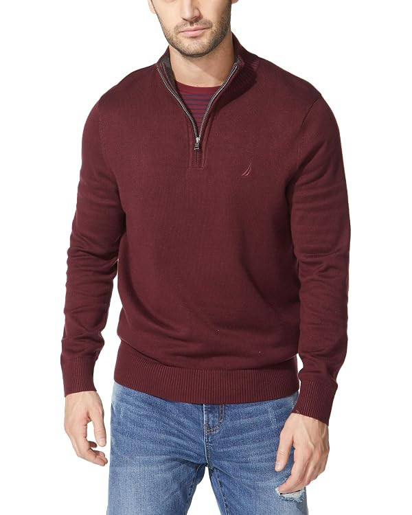 Nautica Men's Quarter-Zip Sweater | Amazon (US)