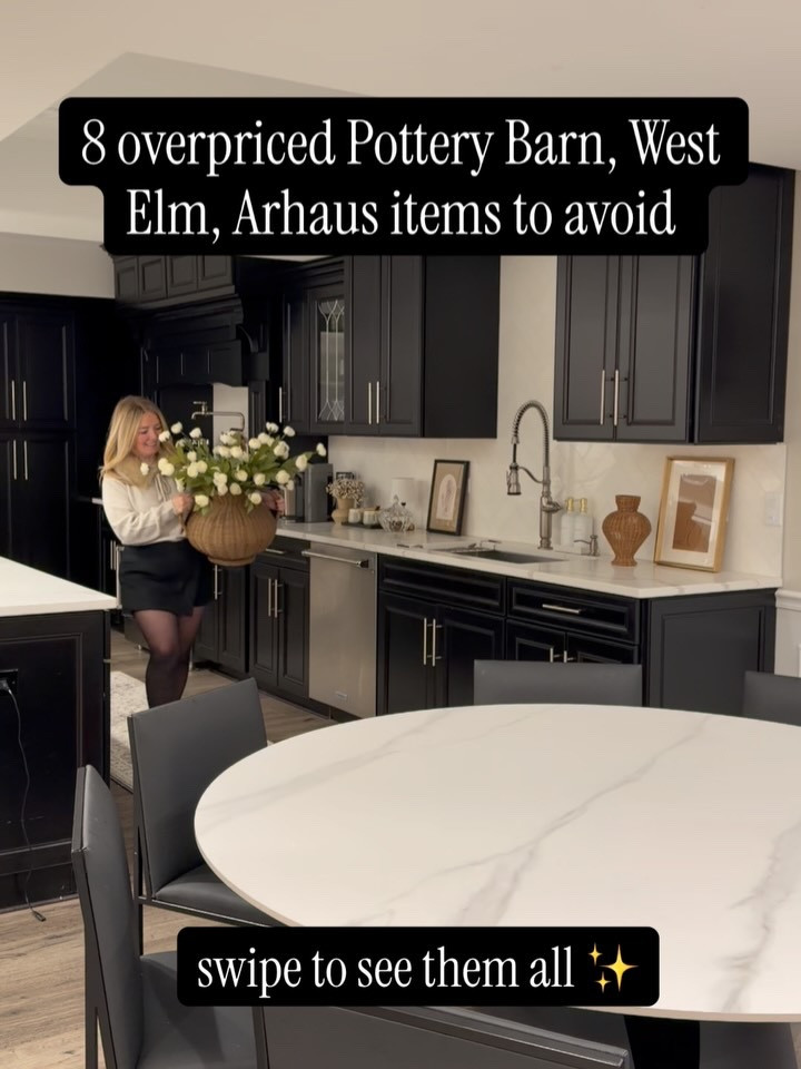 Comment “SHOP THIS” for links to these budget friendly options if you want to stop overpaying for designer pieces at Pottery Barn, West Elm, Crate & Barrel, etc. Perfect for that high end look without spending all your hard earned money. Swipe to see them all and judge for yourself! 👀