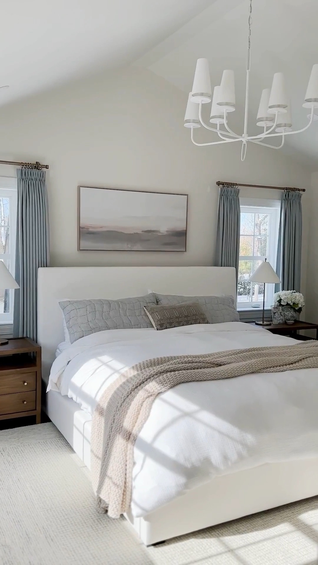 Traditional meets coastal master bedroom decor. I love how light and airy our new bedroom turned out! There’s so much light in here but also it feels so warm and cozy at the same time. It’s hard for me to get up in the morning!! 
Lots on sale!

#LTKHome #LTKSaleAlert #LTKOver40