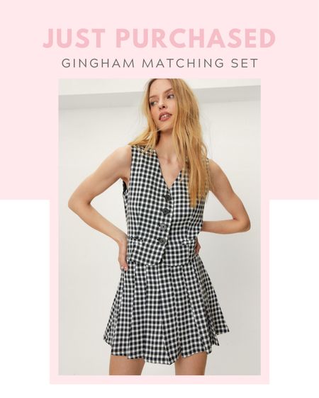 New arrival / just purchased: nasty gal Gingham Check Cropped Waistcoat, Gingham Pleated Tennis Mini Skirt, black and white matching suit, on sale now, matching suit, co-ord, wear to the office, workwear, spring / summer, fall / winter, date night, brunch outfit, colorful fashion, budget friendly, affordable, on sale now, under $50

#LTKunder50 #LTKunder100 #LTKsalealert