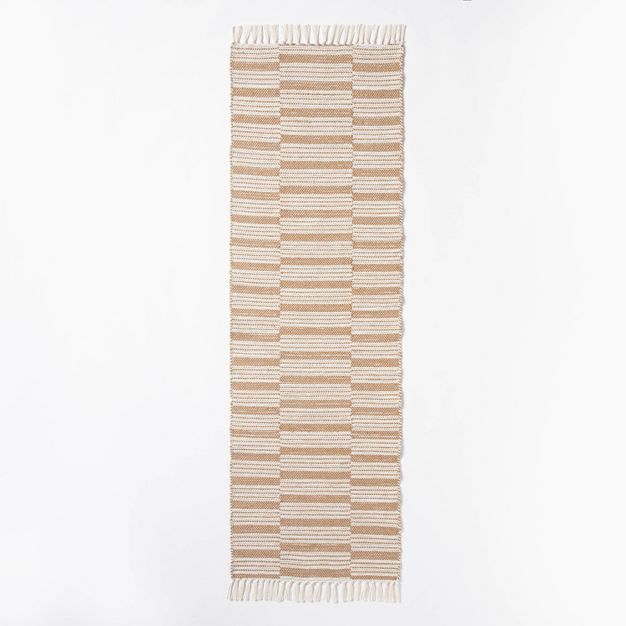 Rossmoor Indoor/Outdoor Plaid Scatter Rug Tan - Threshold™ designed with Studio McGee | Target