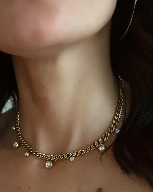 beljoy | chloe crystal necklace | Etta+East