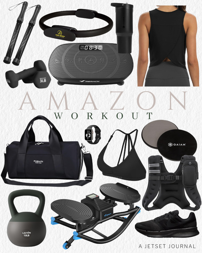Thanks to these Amazon Fitness Finds, I feel more motivated to hit the gym. My personal bests include the Mippo Open Back Workout Top and Nike Women’s running shoes. Hydration is important, so I am including this HydroJug Sport in the list. I also love this Merach rocking steppers and 2-in-1 cordless battle rope. 

 #LTKSeasonal #LTKSaleAlert #LTKTravel