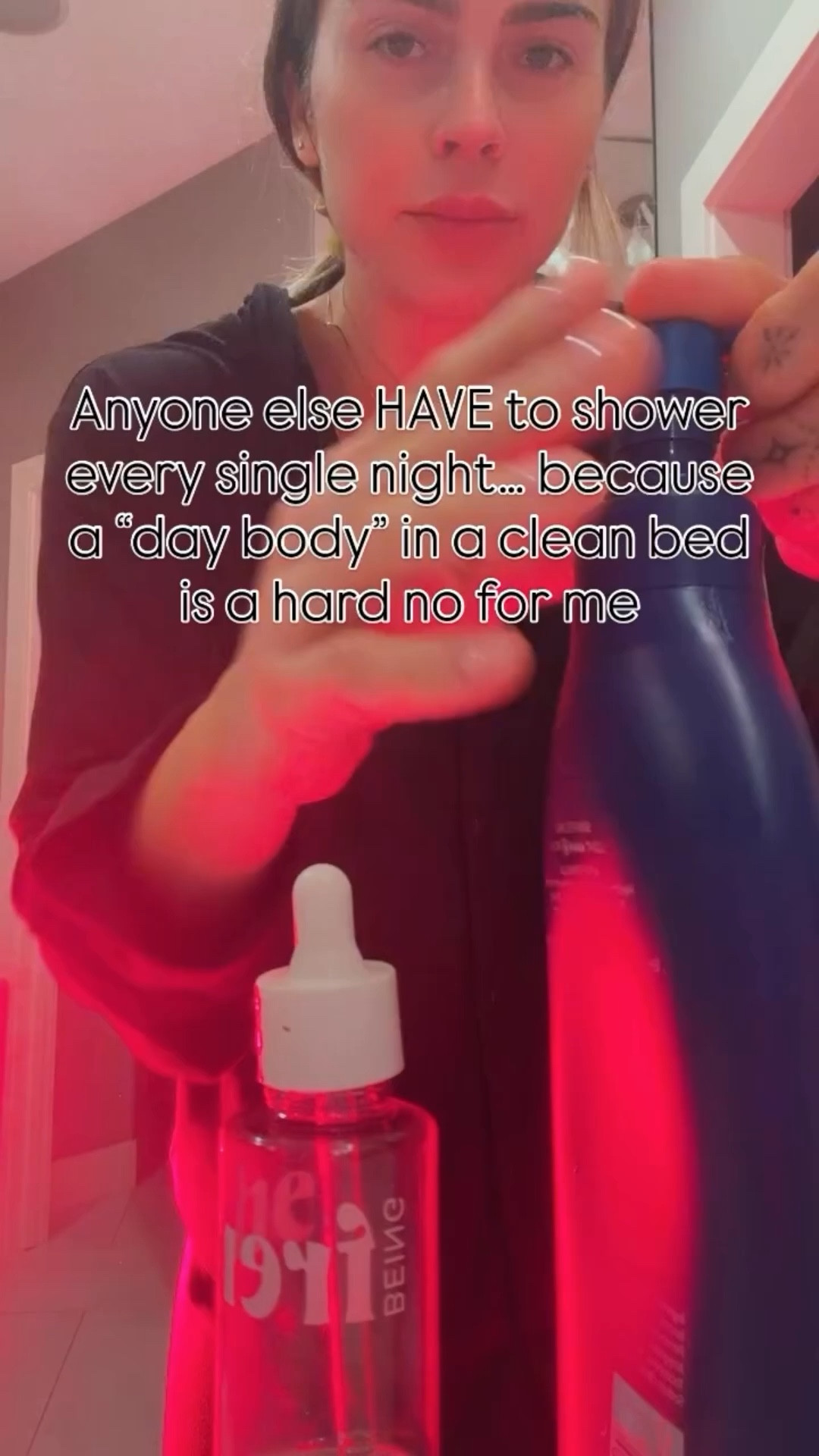 There is something about washing the day off that instantly calms my nervous system.
Hot shower.
Lathered head to toe.
Lotion + oils (non-negotiable).

It’s not fancy. It’s not a 10-step routine.
But it’s one of the simplest ways I take care of myself — and it changes everything.

Better sleep.
Less stress.
A clear signal to my body that the day is done.

Sometimes “self-care” isn’t bubble baths and candles.
Sometimes it’s just a clean body, soft skin, and climbing into bed feeling human again 🤍

#selfcare #healthyhabits #nightroutine #castoroil