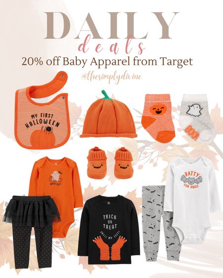 20% off Halloween Baby Apparel from Target!! So freaking cute. 🎃🥰

| Halloween | sale | Target | baby | kid | baby clothes | 

#LTKbaby #LTKkids #LTKsalealert