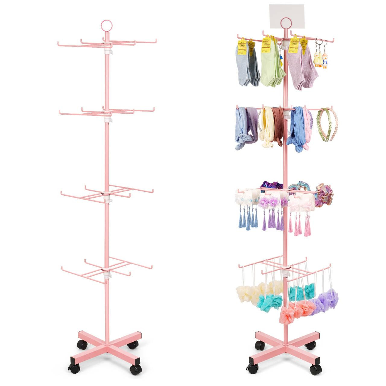 Retail Display Stand Rotating Display Stand 4 Tier Spinning Display Stand for Craft Shows, Jewelr... | Amazon (US)