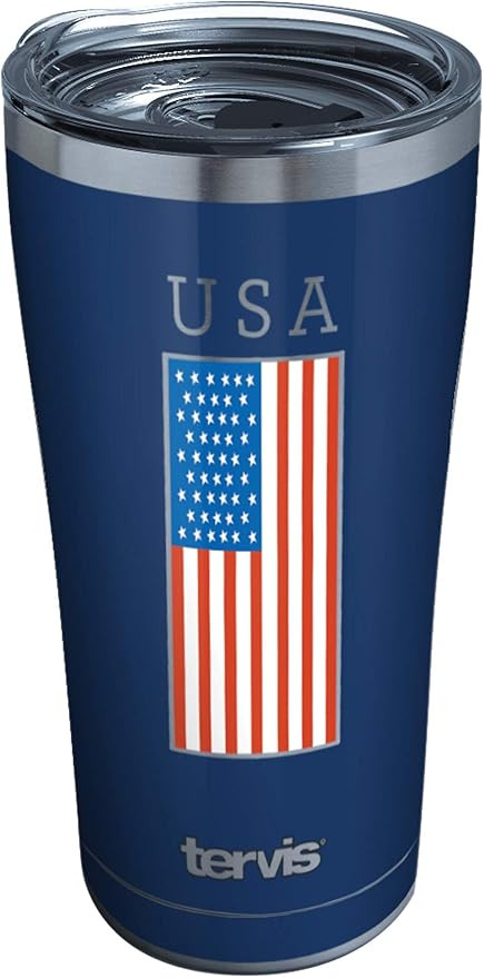 Tervis Americana USA Flag Triple Walled Insulated Tumbler Travel Cup Keeps Drinks Cold & Hot, 20o... | Amazon (US)