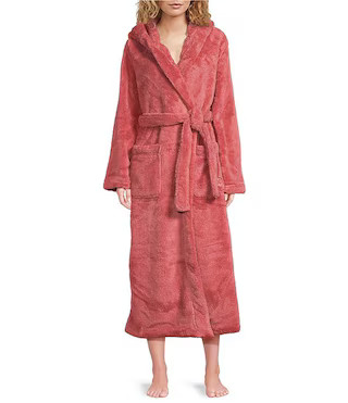 UGG Aarti Hooded Plush Fleece Long Cozy Robe | Dillard's | Dillard's