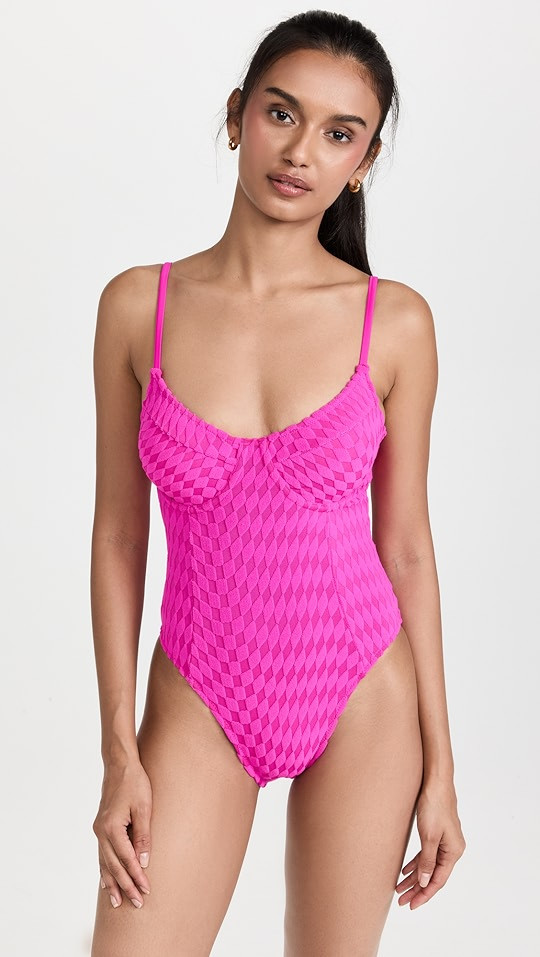 Jacquard Show Off One Piece Swimsuit | Shopbop