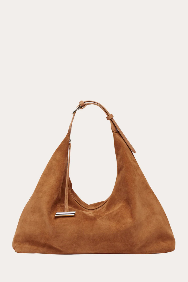 Pillow Hobo Rhum Suede | LITTLE LIFFNER