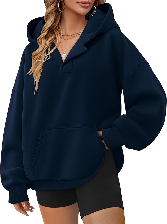 Elesomo Women's Sweatshirts Long Sleeve Hoodies Fleece Sweater Pullover Fall Outfits with Pocket | Amazon (US)