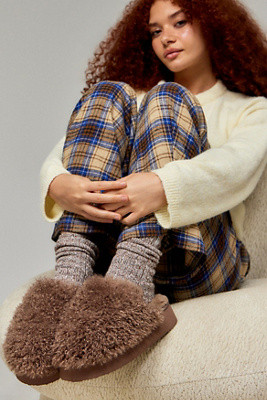UO Haven Brown Platform Slippers - Brown M at Urban Outfitters | Urban Outfitters UK