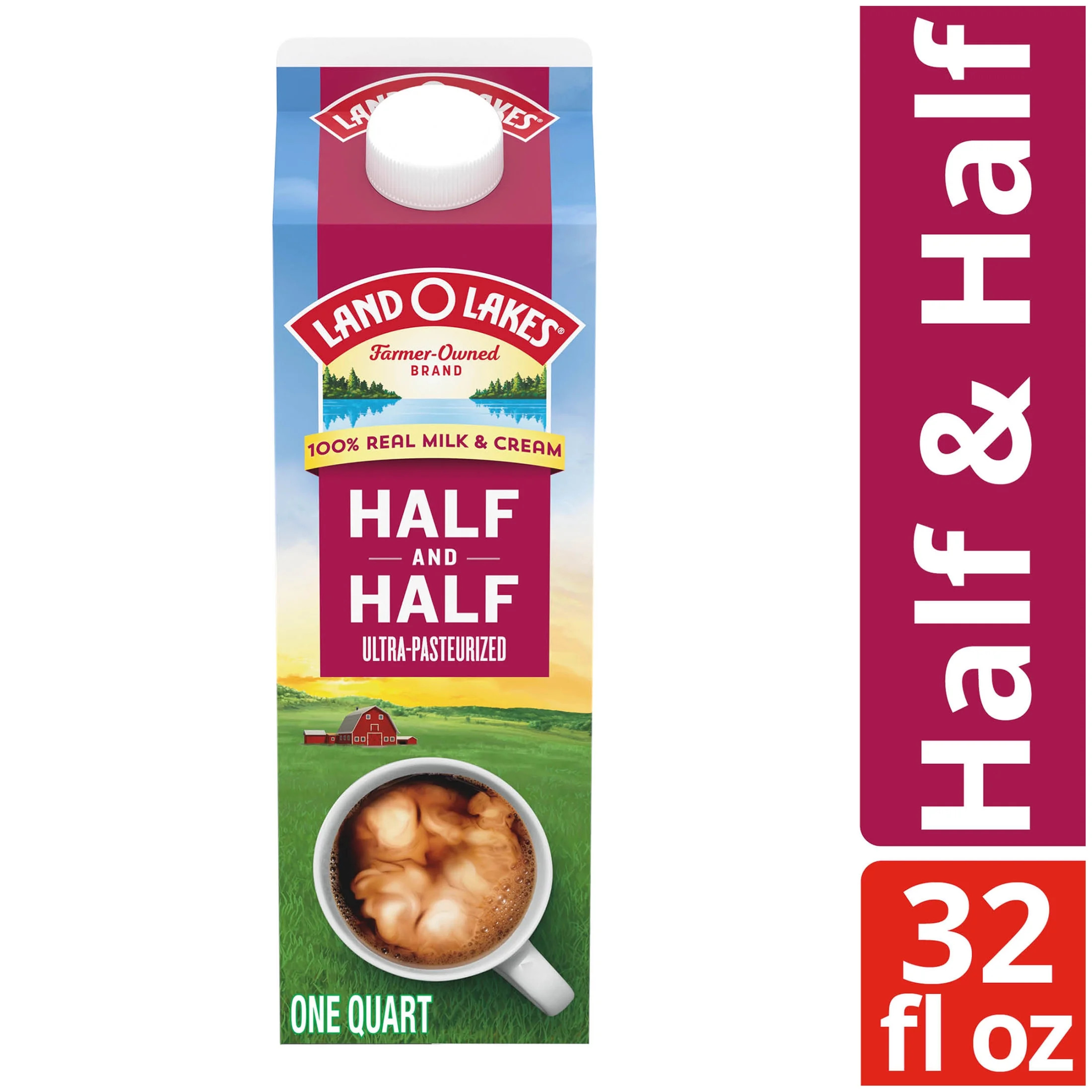 Land O Lakes Traditional Half And Half, 32 fl oz - Walmart.com | Walmart (US)