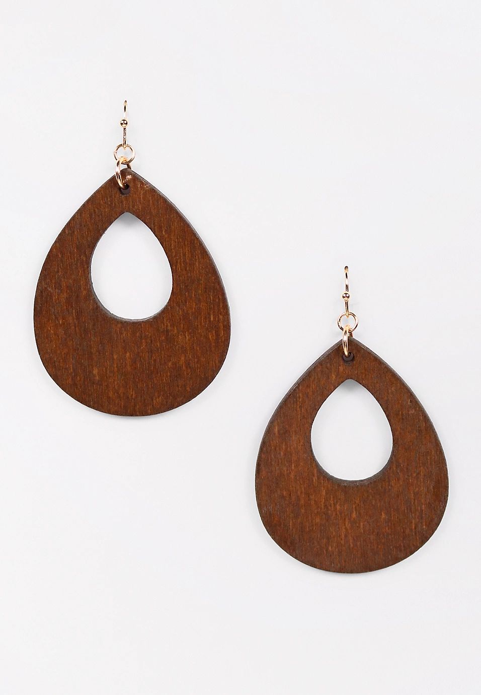 Large Teardrop Cut Out Drop Earrings | Maurices