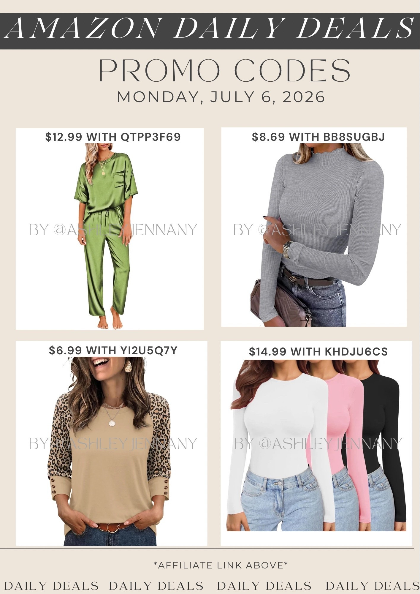 Amazon deals

#LTKSaleAlert #LTKMidsize #LTKootd