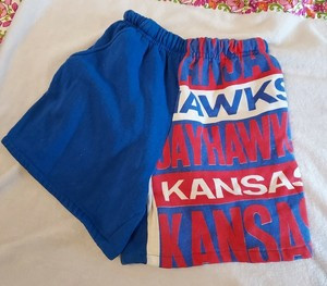 Vintage Kansas Jayhawks Red, White and Blue Athletic Shorts Size Large  | eBay | eBay AU
