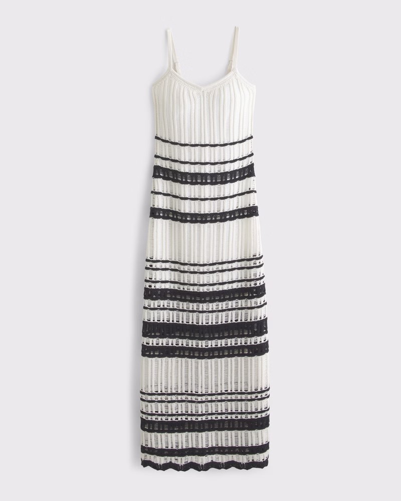 Crochet-Style Maxi Dress | Abercrombie & Fitch (US)