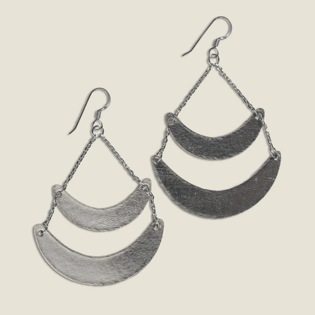 Vintage Silver Rio | Nickel and Suede