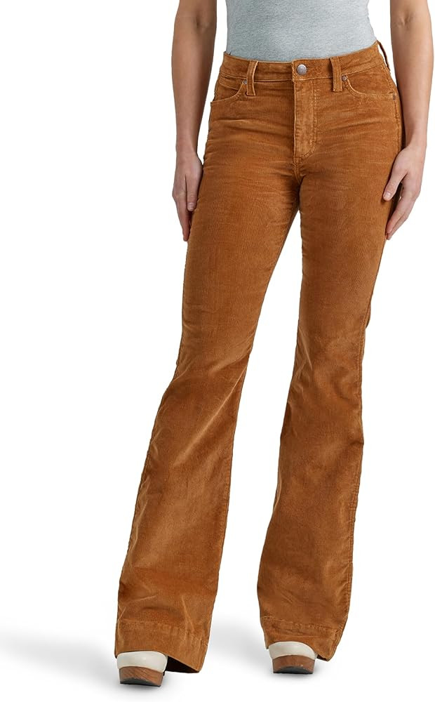 Wrangler womens Retro High Rise Trouser Green Jean Bailey | Amazon (US)