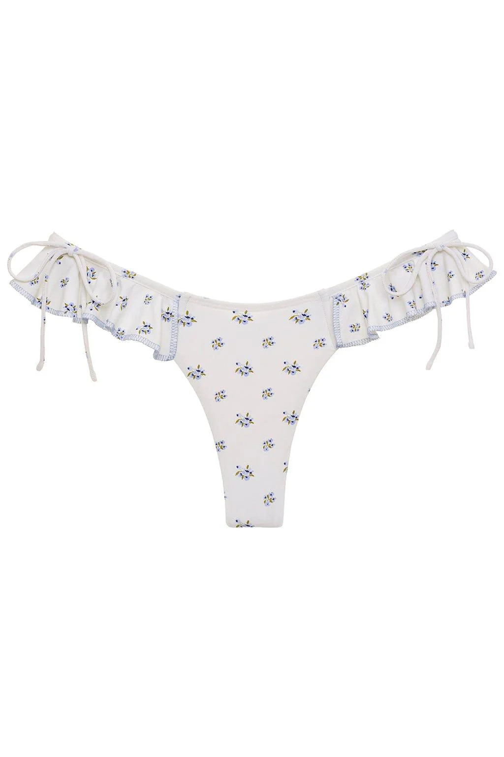 Heidi Floral Uno Ruffle Bows Bikini Bottom | Montce