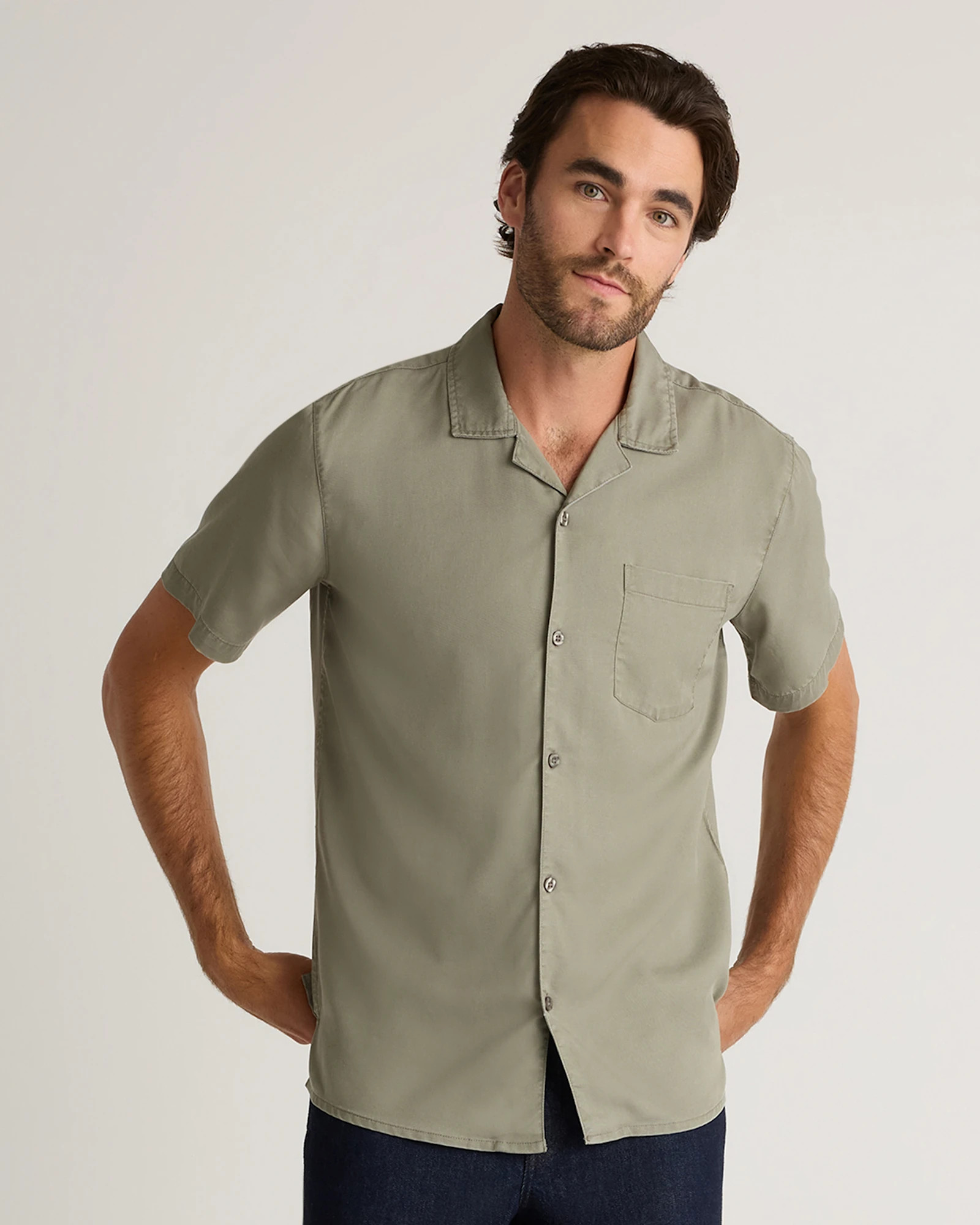 Vintage Wash Tencel Camp Shirt | Quince