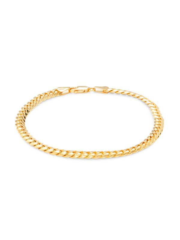 Goldplated Sterling Silver Cuban Link Chain Bracelet | Saks Fifth Avenue OFF 5TH
